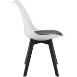 Mark stolica crno-bijela / crne noge x 3 | shoptok.hr