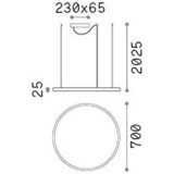Ideal Lux VISEČA LED-SVETILKA Oracle Slim 4500 lm 4000 K Slike