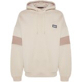 Trendyol Beige Men's Oversize/Wide-Cut Hoodie | shoptok.hr