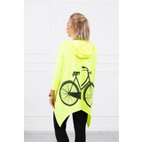 Kesi Sweatshirt with yellow neon print for cycling Cijene