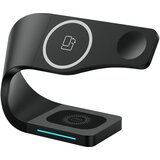 AVIZAR Polnilna postaja MagSafe za iPhone, 3-v-1 z brezžicnim polnjenjem za Apple Watch in AirPods - crna, (20650959) | Shoptok.si