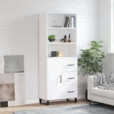  Visoka komoda bijela 69 5x34x180 cm konstruirano drvo | shoptok.hr