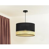  Duolla - Visilica na sajli DOUBLE RATTAN 1xE27/15W/230V Ø 40 cm crna/bež | Eponuda.com