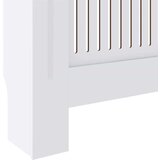 vidaXL Pokrov radiatorja 2 pcs Bela 205x20.5x81.5cm Konstruiran les | Shoptok.si
