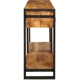  Konzolni stolovi 2 pcs Smeđa 161 x 33 x 75 cm Čvrsto drvo manga | shoptok.hr