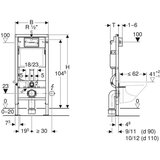 Geberit KOGEDBRE1010D50B SAT Brevis wc školjka s kompletom Duofix 458.103.00.1 Delta50 | Shoptok.si