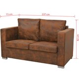  2-dijelni set sofa od umjetne brušene kože | shoptok.hr