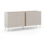 Marckeric Krem/u prirodnoj boji komoda u dekoru hrasta 180x82x40 cm Lucile – | shoptok.hr