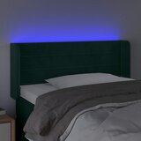  LED uzglavlje tamnozeleno 103x16x78/88 cm baršunasto | shoptok.hr
