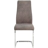 XORA nihajni stol, tekstil, kovina barve kroma, siva | Shoptok.si