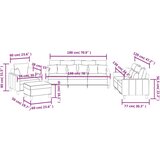  4-dijelni set sofa s jastucima svjetlosivi od tkanine | shoptok.hr