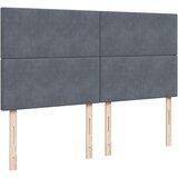 vidaXL Krevet s oprugama i madracem tamnosivi 180x200 cm baršunasti | shoptok.hr