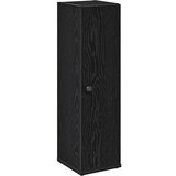 vidaXL Kopalniška omarica z držalom za zvitke črna 20,5x22x72 cm | Shoptok.si