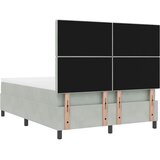  s opruga kutije Svijetlo siva 160 x 200 cm Baršun | shoptok.hr