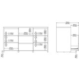 Tvilum Bijela/u prirodnoj boji komoda u dekoru hrasta 149x84x48 cm Next – | shoptok.hr