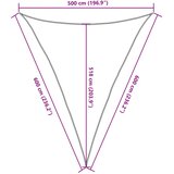  Jedro za zaštitu od sunca 160 g/m² smeđe 5 x 6 x 6 m HDPE | shoptok.hr