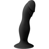EasyToys žir, vakuumski dildo (crni) | shoptok.hr
