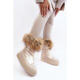 Big Star Women's Snow Boots With Fur Beige | Shoptok.si