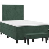 vidaXL Krevet box spring s madracem tamnozeleni 120x190 cm baršunasti - Tamnozelena 120 x 190 cm Gladak dizajn | shoptok.hr