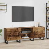vidaXL TV omarica s polico s shranjevanjem z vrati 150 x 30 x 50 cm Konstruiran les Cene