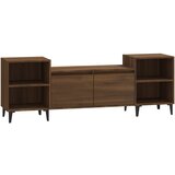Maison Chic TV omarica - TV stojalo - Televizijska omarica rjav hrast 160x35x55 cm inženirski les, (21699755) Cene