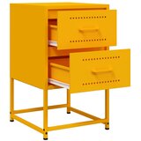  Noćni ormarići 2 kom boja senfa 36 x 39 x 60,5 cm čelični | shoptok.hr
