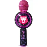 Popsing LED brezžični karaoke mikrofon Saja Boys črno-vijolične barve za PC & mobilne telefone OTL