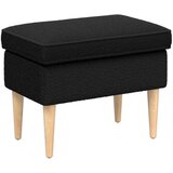 Fotelja s footstoolom 2 kom. Crna Bouclé 79 x 79 x 87,5 cm | shoptok.hr