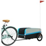 Prikolica za bicikl crno-plava 45 kg željezna | shoptok.hr
