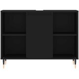  Kupaonski ormarić crni 80 x 33 x 60 cm od konstruiranog drva Crna | shoptok.hr