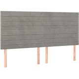  s oprugama i madracem svjetlosivi 180x200 cm baršunasti | shoptok.hr