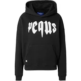 Pequs Sweater majica crna / bijela