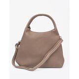 Shelvt Elegant dark beige handbag with a toiletry bag inside | shoptok.hr