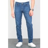 Dewberry 23648 Regular Fit Stretchy Hlt Denim Mens Jeans-LIGHT BLUE | shoptok.hr