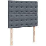  Krevet box spring s madracem tamnosivi 120 x 190 cm baršun | shoptok.hr