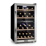 Klarstein Vinamour 45D, vinska omara, 2 coni, 118 litrov/45 steklenic, 5 –18 °C, nerjaveče jeklo Cene
