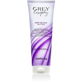 Inebrya GREYlosophy Grey By Day Butter 250 ml - Njegujuća maska za toniranje sijede ili platinaste kose Cijene