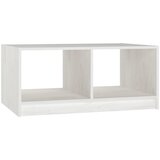 The Living Store Klubska mizica bela 75x50x33,5 cm trdna borovina - Klubska Mizica, (21421321) | Shoptok.si