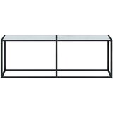 vidaXL Konzolni stol boja bijeli mramor 220x35x75 5 cm kaljeno staklo | shoptok.hr