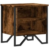 Maison Chic Nočna omarica - Nočna miza dimljeni hrast 40x30x40 cm inženirski les, (21687978) Cene