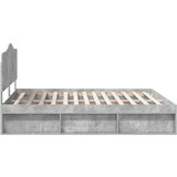  Konstrukcija postelje Beton 180 x 200 cm Masivno borovo les, (5000102384) | Shoptok.si