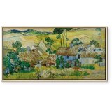  Slika - Vincent Van Gogh – Farms near Auvers 60x30 U prirodnom drvenom okviru | shoptok.hr