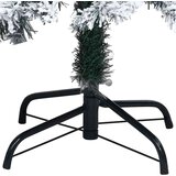 vidaXL Umjetno predsvetlavljeno božićno drevo s setom kroglica Zelena | Shoptok.si