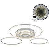 Globo 67824-60 - prigušiva LED plafonska lampa MILES 60W/230V 80,8x99,2 cm srebrna + daljinski upravljač | Eponuda.com