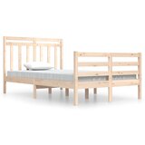 The Living Store Posteljni okvir trden les 120x200 cm - Posteljni Okvir, (21531537) | Shoptok.si