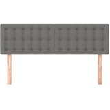  Uzglavlja tamnosiva 144x5x78/88 cm od tkanine | shoptok.hr