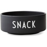 Design Letters Črna porcelanasta skleda Snack, ø 12 cm Cene