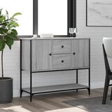vidaXL Komoda siva sonoma 100x36x85 cm inženirski les Cene