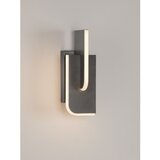 Nova Luce Svetlo siva kovinska LED zatemnitvena stenska svetilka Totem – | Shoptok.si
