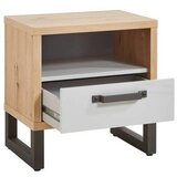 XORA nočna omarica, siva, barve hrasta | Shoptok.si